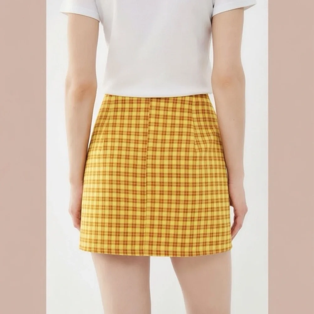 UO Gretchen Plaid Mini Skirt